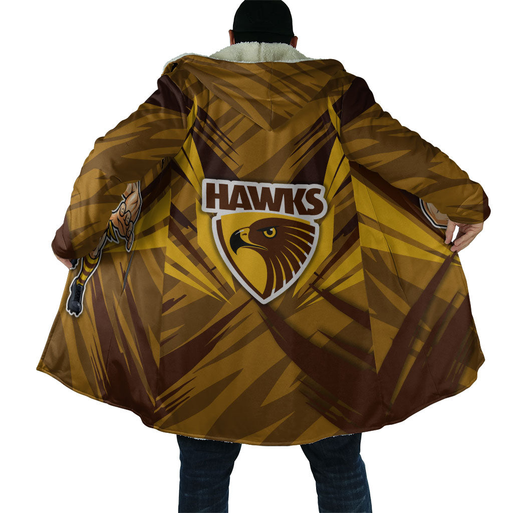 Hawthorn Hawks Australian Football Cloak Fierce Bird Mascot - Bold Team Colors