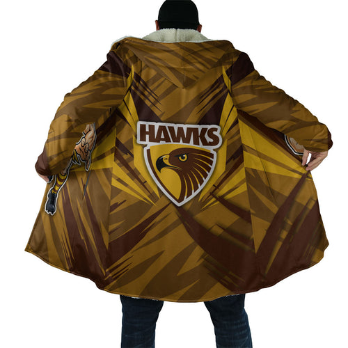 Hawthorn Hawks Australian Football Cloak Fierce Bird Mascot - Bold Team Colors