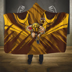 Hawthorn Hawks Australian Football Hooded Blanket Fierce Bird Mascot - Bold Team Colors