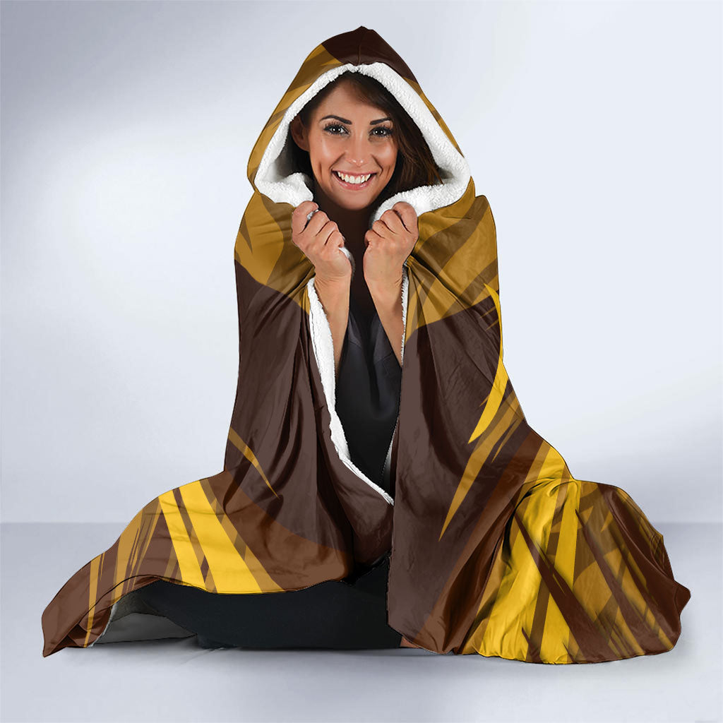 Hawthorn Hawks Australian Football Hooded Blanket Fierce Bird Mascot - Bold Team Colors