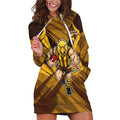 Hawthorn Hawks Australian Football Hoodie Dress Fierce Bird Mascot - Bold Team Colors