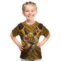 Hawthorn Hawks Australian Football Kid T Shirt Fierce Bird Mascot - Bold Team Colors