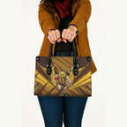 Hawthorn Hawks Australian Football Leather Bag Fierce Bird Mascot - Bold Team Colors