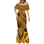 Hawthorn Hawks Australian Football Mermaid Dress Fierce Bird Mascot - Bold Team Colors