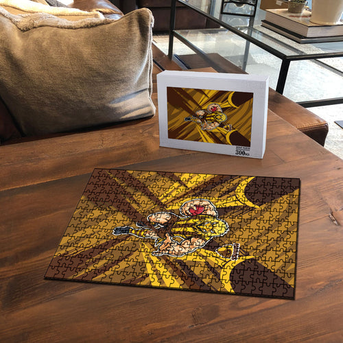 Hawthorn Hawks Australian Football Puzzle Fierce Bird Mascot - Bold Team Colors