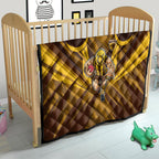 Hawthorn Hawks Australian Football Quilt Fierce Bird Mascot - Bold Team Colors