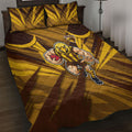 Hawthorn Hawks Australian Football Quilt Bed Set Fierce Bird Mascot - Bold Team Colors