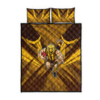 Hawthorn Hawks Australian Football Quilt Bed Set Fierce Bird Mascot - Bold Team Colors