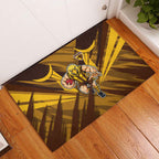 Hawthorn Hawks Australian Football Rubber Doormat Fierce Bird Mascot - Bold Team Colors