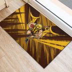Hawthorn Hawks Australian Football Rubber Doormat Fierce Bird Mascot - Bold Team Colors