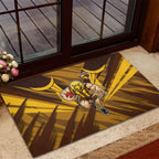 Hawthorn Hawks Australian Football Rubber Doormat Fierce Bird Mascot - Bold Team Colors