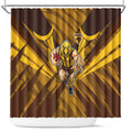 Hawthorn Hawks Australian Football Shower Curtain Fierce Bird Mascot - Bold Team Colors