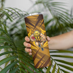 Hawthorn Hawks Australian Football Skinny Tumbler Fierce Bird Mascot - Bold Team Colors