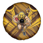 Hawthorn Hawks Australian Football Spare Tire Cover Fierce Bird Mascot - Bold Team Colors