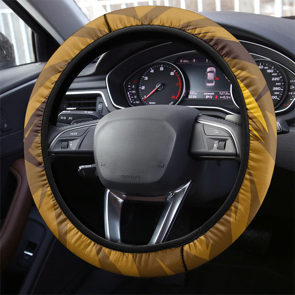 Hawthorn Hawks Australian Football Steering Wheel Cover Fierce Bird Mascot - Bold Team Colors