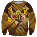 Hawthorn Hawks Australian Football Sweatshirt Fierce Bird Mascot - Bold Team Colors