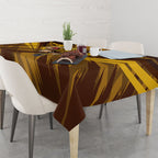 Hawthorn Hawks Australian Football Tablecloth Fierce Bird Mascot - Bold Team Colors