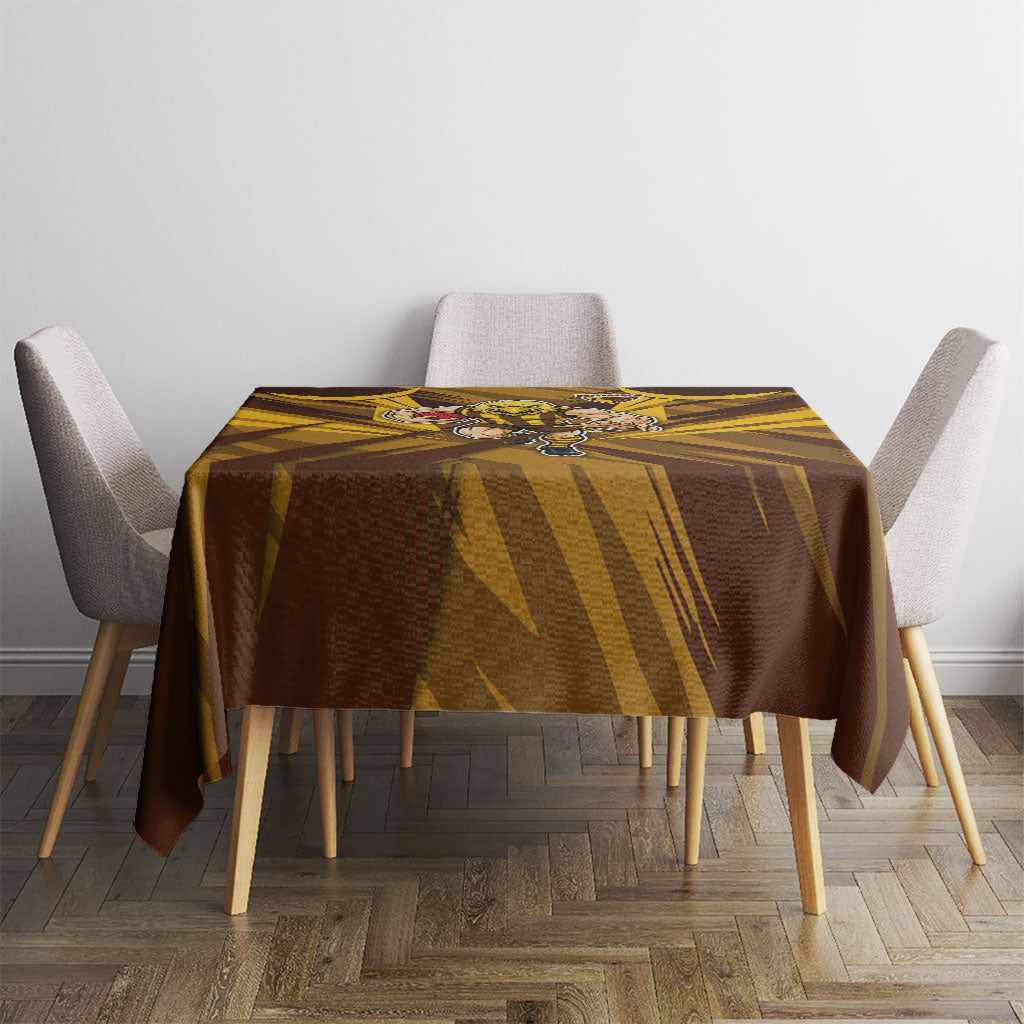 Hawthorn Hawks Australian Football Tablecloth Fierce Bird Mascot - Bold Team Colors
