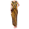 Hawthorn Hawks Australian Football Tank Maxi Dress Fierce Bird Mascot - Bold Team Colors