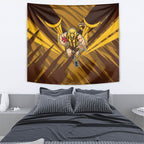 Hawthorn Hawks Australian Football Tapestry Fierce Bird Mascot - Bold Team Colors