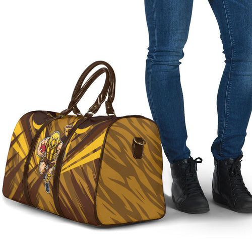 Hawthorn Hawks Australian Football Travel Bag Fierce Bird Mascot - Bold Team Colors