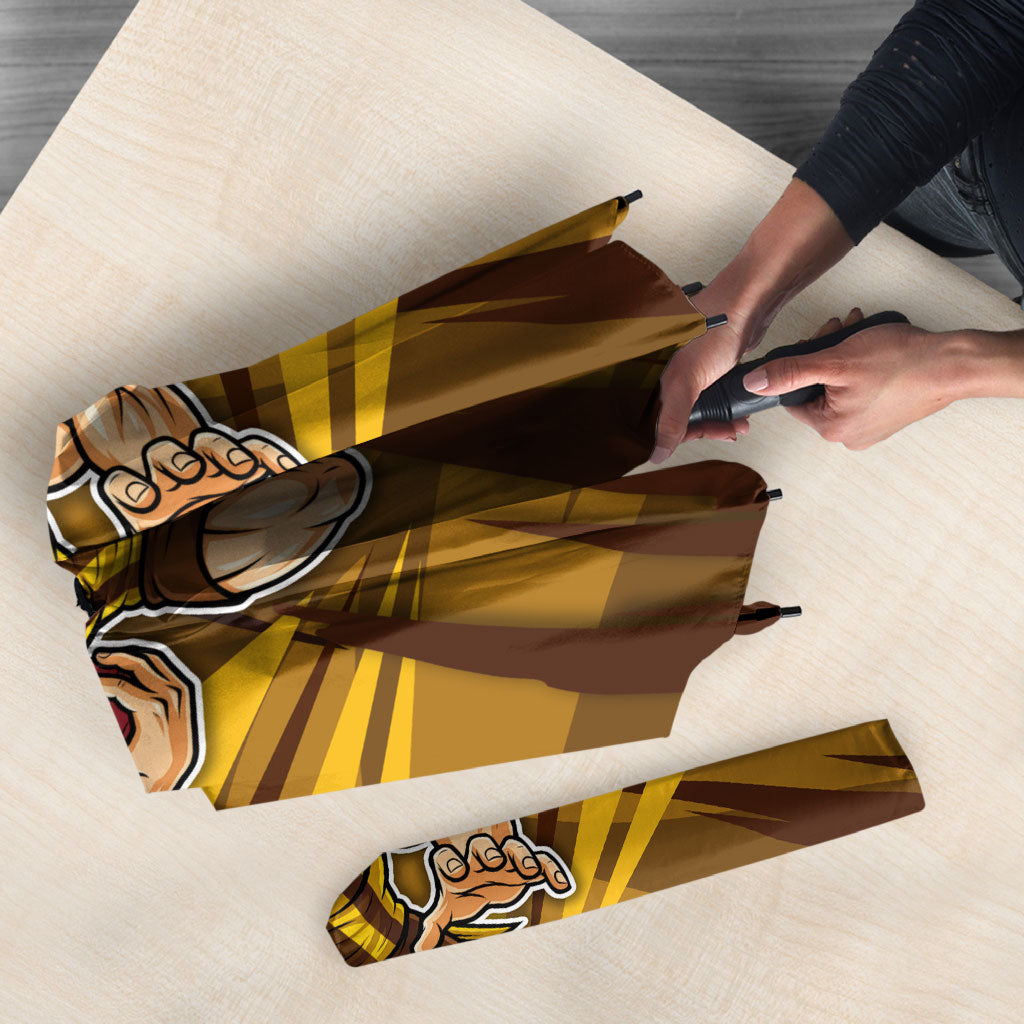 Hawthorn Hawks Australian Football Umbrella Fierce Bird Mascot - Bold Team Colors