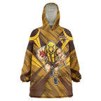 Hawthorn Hawks Australian Football Wearable Blanket Hoodie Fierce Bird Mascot - Bold Team Colors