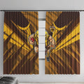 Hawthorn Hawks Australian Football Window Curtain Fierce Bird Mascot - Bold Team Colors