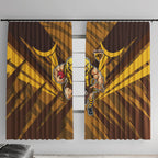 Hawthorn Hawks Australian Football Window Curtain Fierce Bird Mascot - Bold Team Colors