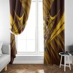 Hawthorn Hawks Australian Football Window Curtain Fierce Bird Mascot - Bold Team Colors