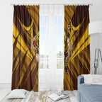 Hawthorn Hawks Australian Football Window Curtain Fierce Bird Mascot - Bold Team Colors