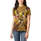 Hawthorn Hawks Australian Football Women Polo Shirt Fierce Bird Mascot - Bold Team Colors