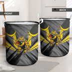 Richmond Tigers Australian Football Laundry Basket Fierce Tiger Mascot - Bold Team Colors
