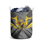 Richmond Tigers Australian Football Laundry Basket Fierce Tiger Mascot - Bold Team Colors