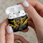 Richmond Tigers Australian Football AirPods Case Fierce Tiger Mascot - Bold Team Colors