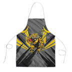 Richmond Tigers Australian Football Apron Fierce Tiger Mascot - Bold Team Colors