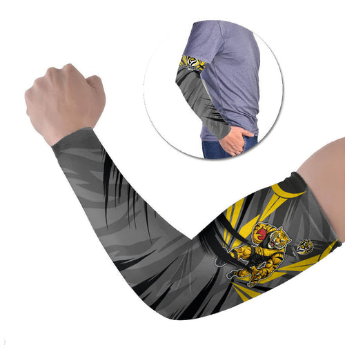 Richmond Tigers Australian Football Arm Sleeves Fierce Tiger Mascot - Bold Team Colors
