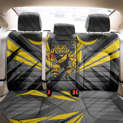 Richmond Tigers Australian Football Back Car Seat Cover Fierce Tiger Mascot - Bold Team Colors