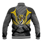 Richmond Tigers Australian Football Baseball Jacket Fierce Tiger Mascot - Bold Team Colors