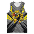 Richmond Tigers Australian Football Basketball Jersey Fierce Tiger Mascot - Bold Team Colors
