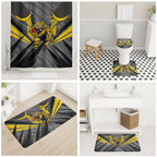 Richmond Tigers Australian Football Bathroom Set Fierce Tiger Mascot - Bold Team Colors
