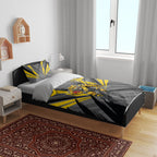 Richmond Tigers Australian Football Bedding Set Fierce Tiger Mascot - Bold Team Colors