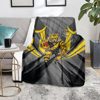 Richmond Tigers Australian Football Blanket Fierce Tiger Mascot - Bold Team Colors