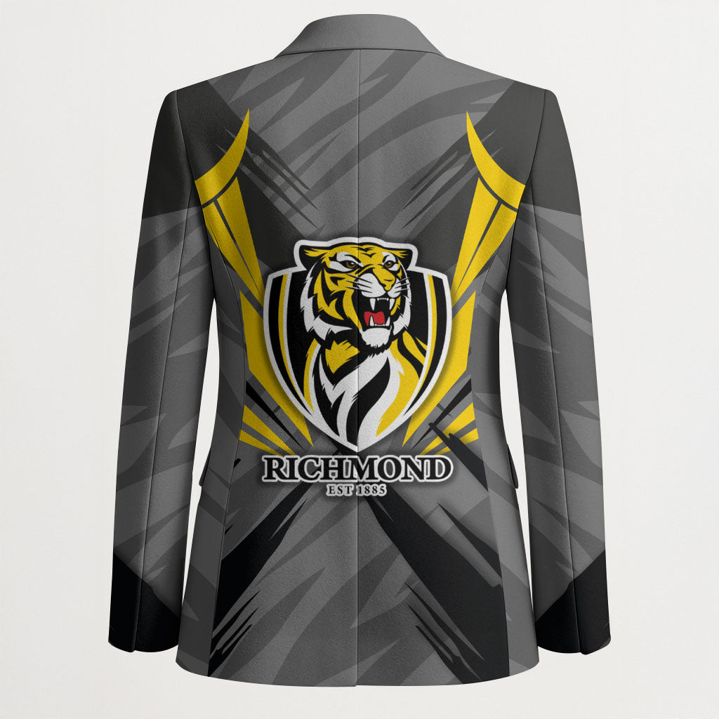 Richmond Tigers Australian Football Blazer Fierce Tiger Mascot - Bold Team Colors