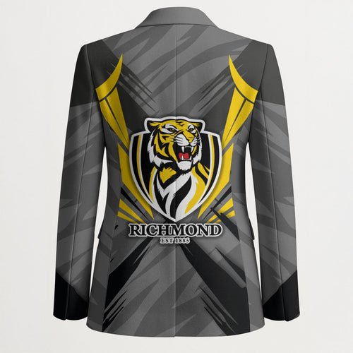 Richmond Tigers Australian Football Blazer Fierce Tiger Mascot - Bold Team Colors