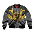 Richmond Tigers Australian Football Bomber Jacket Fierce Tiger Mascot - Bold Team Colors