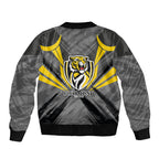 Richmond Tigers Australian Football Bomber Jacket Fierce Tiger Mascot - Bold Team Colors