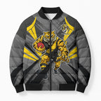 Richmond Tigers Australian Football Bomber Puffer Jacket Fierce Tiger Mascot - Bold Team Colors