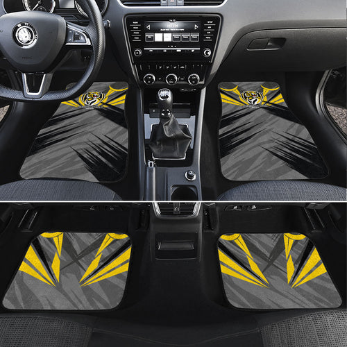 Richmond Tigers Australian Football Car Mats Fierce Tiger Mascot - Bold Team Colors