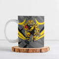 Richmond Tigers Australian Football Ceramic Mug Fierce Tiger Mascot - Bold Team Colors